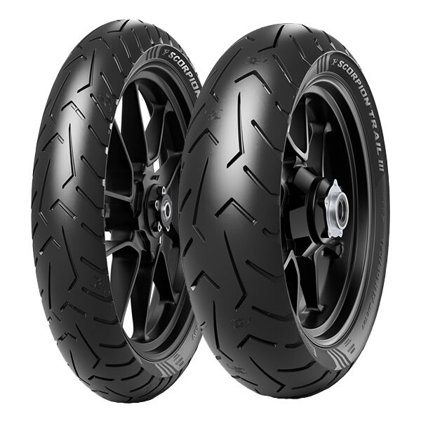TYRE PAIR PIRELLI 100/90-18 56V + 160/60-17 (69W) SCORPION TRAIL 3