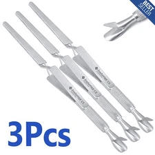 Nail Pincher Tool Multi Function Cuticle Pusher Tweezer Magic Wand Pusher Silver