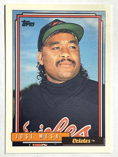 JOSE MESA Baltimore Orioles, Indians, Phillies 1992 Topps Baseball Card #310