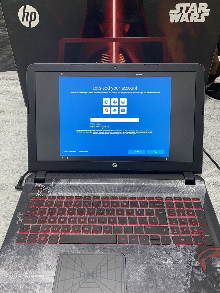 HP Star Wars special edition notebook HD 15.6