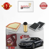 Set Service 3 Filter Und ÖL X BMW Serie 8 G15 840 250KW 340CV Von 2019->