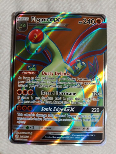 Flygon GX 218/236 Cosmic Eclipse NM Full Art Ultra Rare Pokemon Card