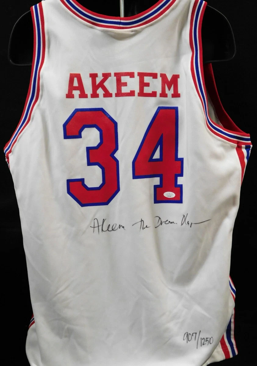 Hakeem olajuwon best sale signed jersey