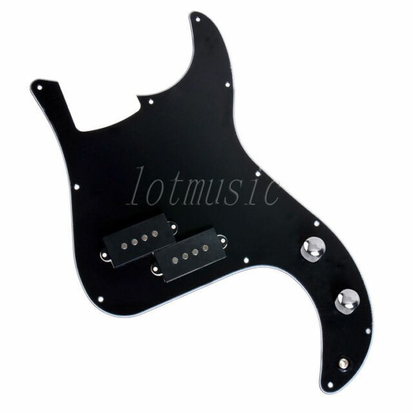 Black Prewired Loaded Pickguard for Fender Precison P Bass Electric