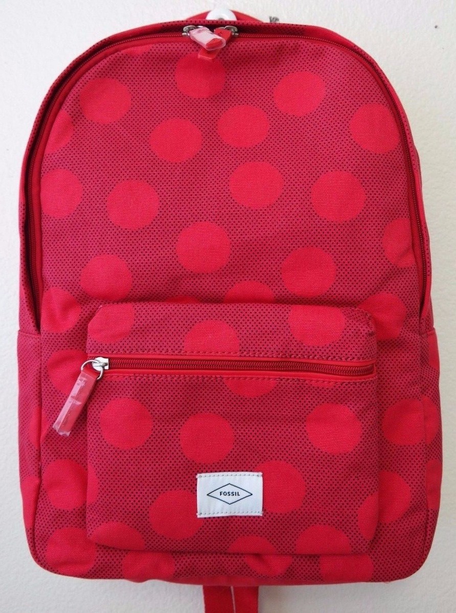Fossil Ella Women\'s Red Polka Dot Travel Backpack Bags One Size Fossil Ella Women main image 2