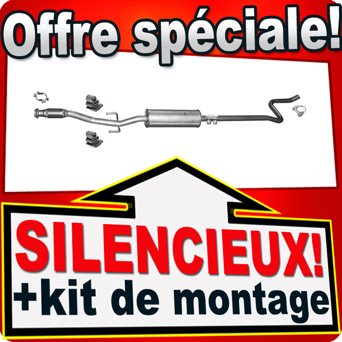 Silencieux intermédiaire pour Peugeot 207 et 208 moteurs 1.4 et 1.6 VTi