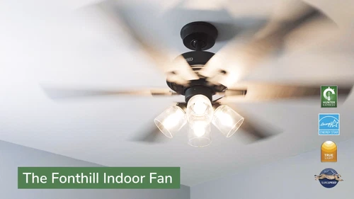 Hunter 52 inch Fonthill ENERGY STAR® HunterExpress Fresh White Ceiling Fan - Video 1 of 1