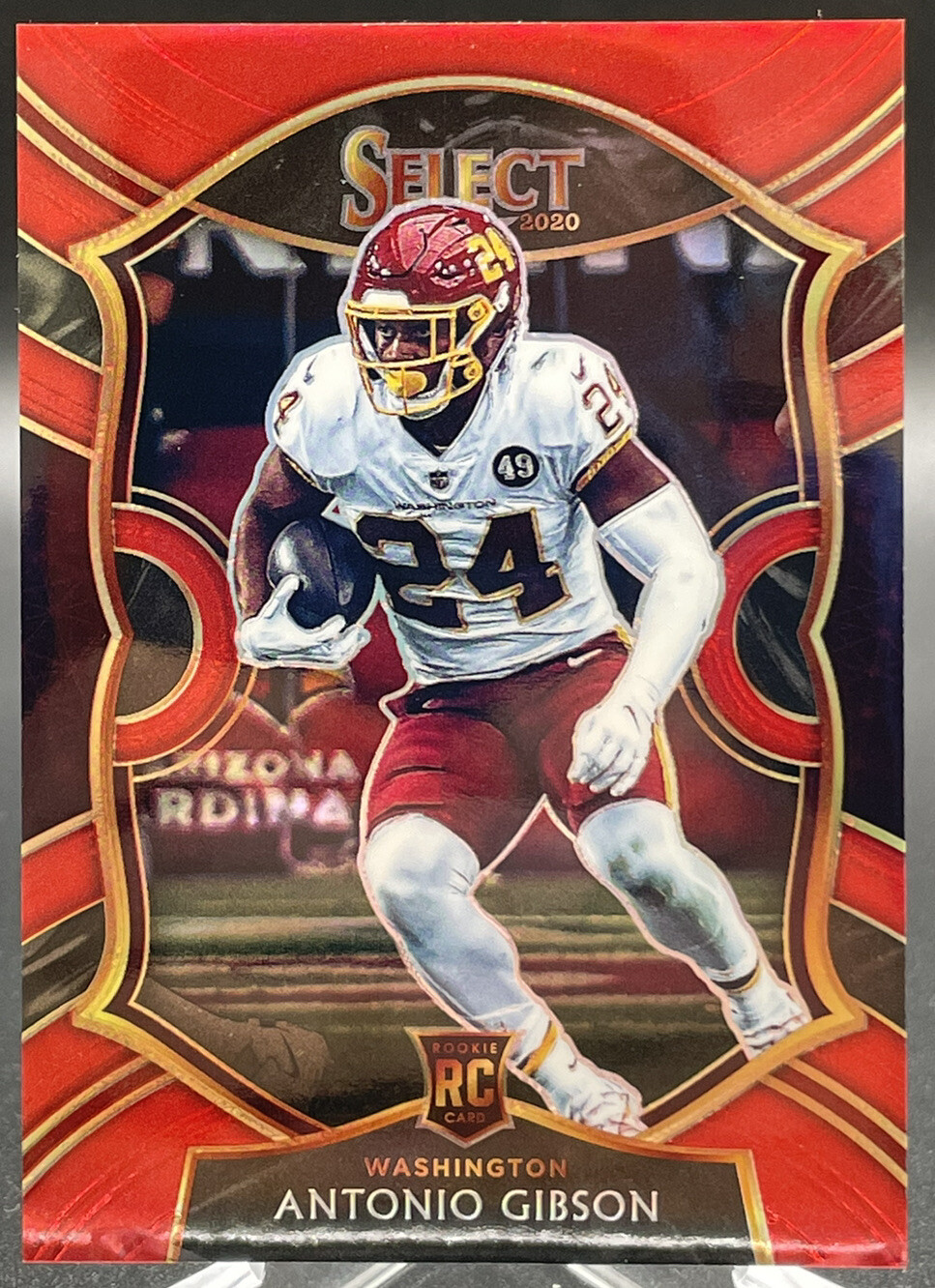 ANTONIO GIBSON WASHINGTON COMMANDERS 2020 PANINI SELECT RED #72 ROOKIE RC /99