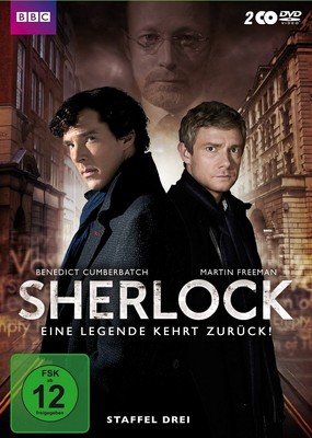 BENEDICT/FREEMAN,MARTIN CUMBERBATCH - SHERLOCK-STAFFEL 3 2 DVD NEU