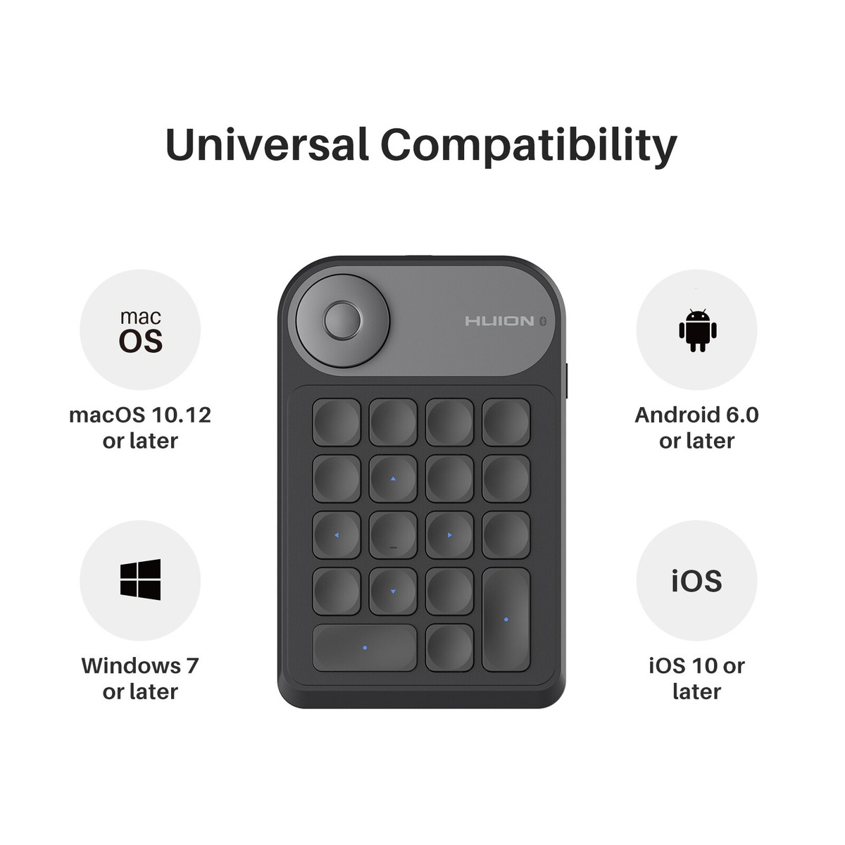 Programmable Keypad Tablet Huion Keydial Mini Setup HUION Keydial Mini Bluetooth Programmable ...