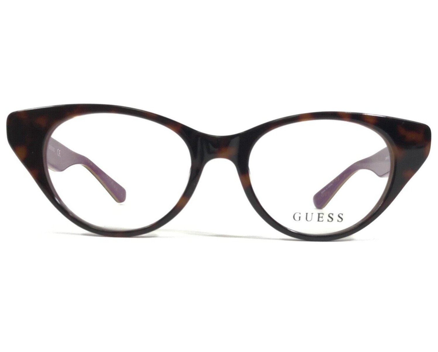 Оправа для очков Guess GU9192 056 Фиолетовая черепаха Кошачий глаз круглая 47-16-130
