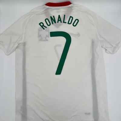 NIKE ポルトガル代表 C.RONALDO #17 2008 AWAY L 白 Cristiano Ronaldo Portugal 2008/2009 Away ORGINAL Nike Vintage