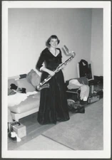 MUSIC Pretty Young Woman Bass Clarinet Musical Instrument Musician Snapshot