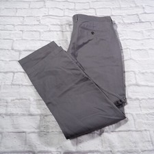 Goodfellow Hennepin Chino Gray Flat Front Straight Cotton Mens Pants 40x32