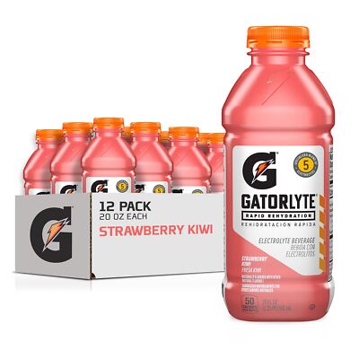 	Gatorlyte Rapid Rehydration Electrolyte Beverage Strawberry Kiwi 20 Fl Oz	