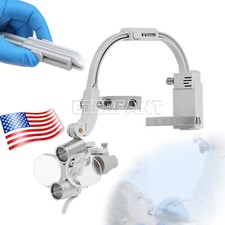 ETERFANT 3.5X Dental Surgical Headband Binocular Loupes 5W LED Head Light 2 Leds