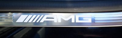 Mercedes-Benz AMG OEM LED Illuminated Door Sill Trim Plates Set 4