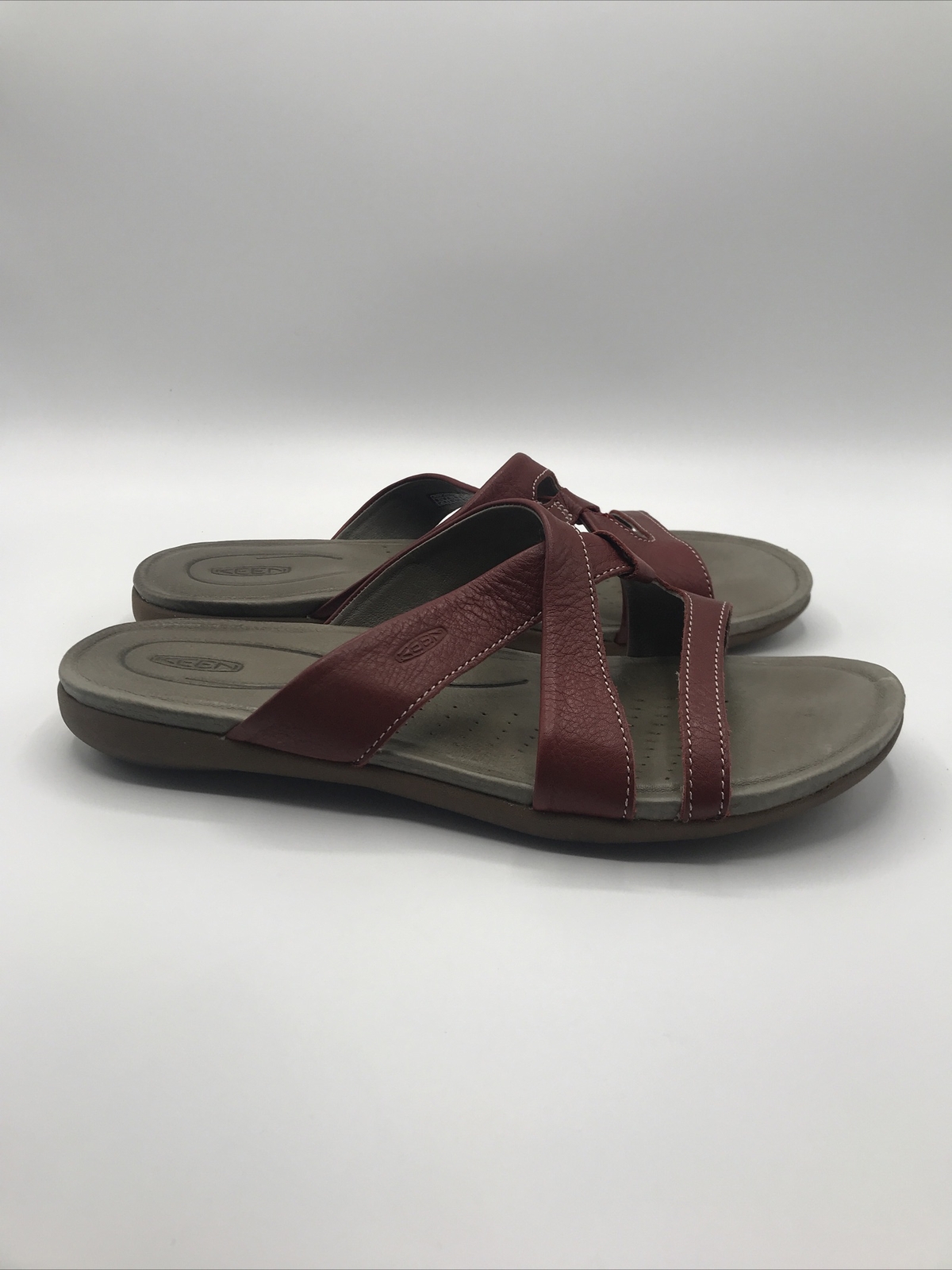 Sandali Keen donna Rose City slide incrociati rosso dalia taglia 10 scarpa punta aperta