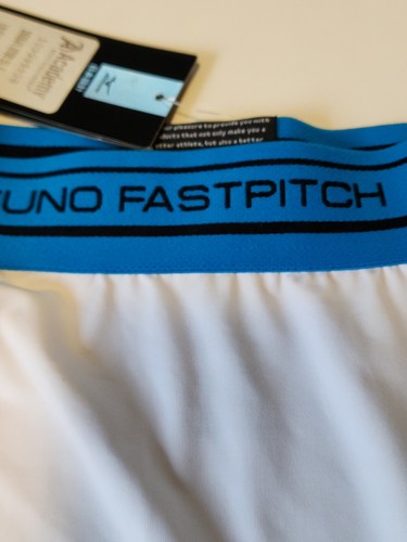 Mizuno Damen weiß feuchtigkeitsableitende Kompression Fastpitch Softball Shorts Small neu mit Etikett - Bild 3 von 6