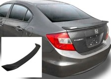 For 12-15 Honda Civic 4d Abs Rear Trunk Deck Spoiler Wing Unpainted Aerodynamtic