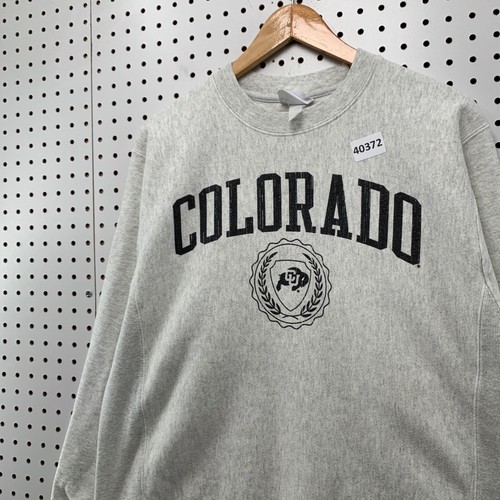 Colorado University Crewneck Sweatshirt Mens Medium Gray Champion 21.5x27 - Picture 12 of 22