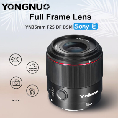 YONGNUO YN35mm F2S DF DSM Full Frame AF Lens For Sony E-mount Mirrorless Cameras