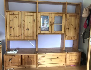 Kiefer Stollen Schrank Massiv Kiefer Wohnwand Ebay