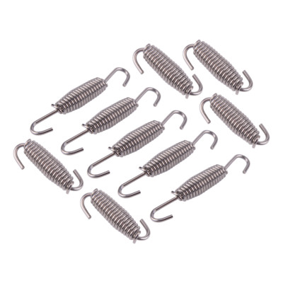 10X Edelstahl Auspuff Feder Kruemmer Rohr Tube Swivel Springs für Motorrads