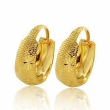 Embroidery Flower Hoop Earrings Floral Fashion Earring Stud Women Jewelry 1 Pair