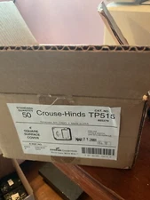 Crouse-Hinds TP515, 4" Box 1/2" Raised 1 Toggle 1 GFCI Box Cover, 1 pc(SS-1221Z)