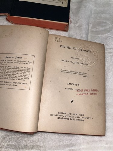 Gedichte und Orte Schottland Longfellow 1876 James R. Osgood und Co. 3 Bücher - Bild 10 von 15