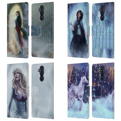 TIFFANY ''TITO'' TOLAND-SCOTT CHRISTMAS ART LEATHER BOOK CASE FOR NOKIA PHONES