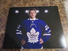 FRASER MINTEN SIGNED 8x10 MATTE PHOTO KAMLOOPS BLAZERS TORONTO MAPLE LEAFS (B)