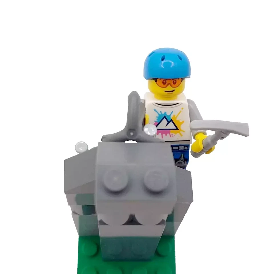 Original LEGO Escalador Regalo Montaña Escalada Rappel Masculino Minifigura Día del Padre Foto 3 de 4