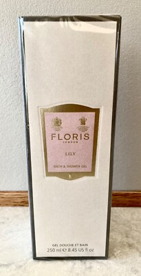 NEW, Factory Sealed FLORIS London Lily Bath & Shower Gel 8.45 oz - Retails $48 !