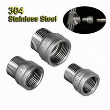 BSP Male - Female 304 Stainless Steel Reducing Straight Adaptors Pipe Fittings