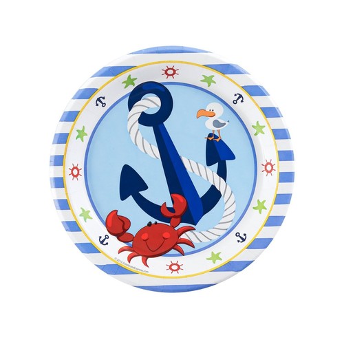 Anchors Aweigh Sailor Party VALUE Pack 128 Pce 16 Person Party Supplies - Imagen 3 de 10