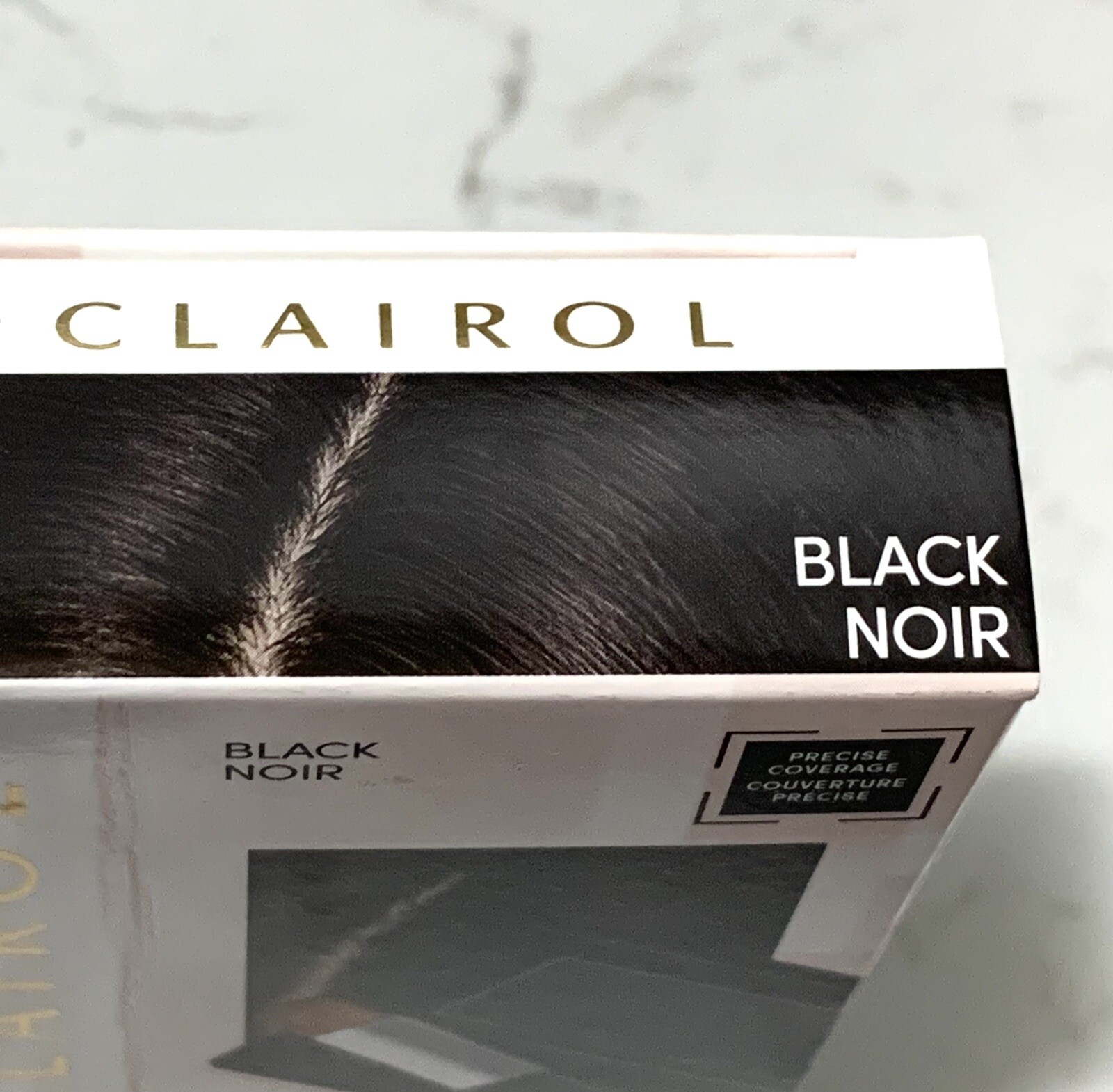 Clairol BLACK Root Touch-Up Temporary Hair Color Powder with brush NIB