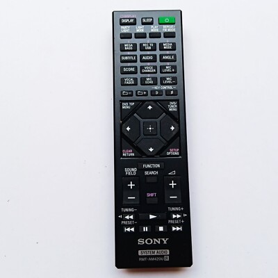 Sony Remote RMT AM420U System Audio DVD Vocal Mic Sound Field Search Used #957