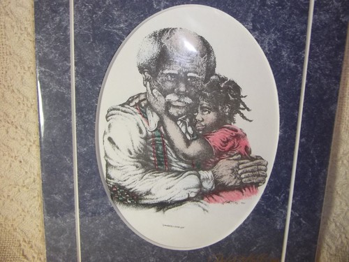ARTIST ROBERT HALL'S "GRANDADDY'S LITTLE GIRL" 1996 10x8 MATTED PRINT SIGNED - Picture 4 of 12