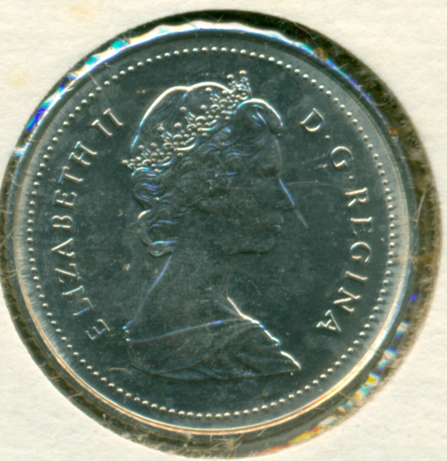 1989 CANADA TEN CENTS, CHOICE BRILLIANT UNCIRCULATED, GREAT PRICE