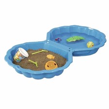 Sandmuschel Sandmuschel Kindersandkasten Sandy hellblau Sandkasten 77x87x21 cm