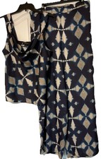 Banana Republic 2pc Satin Tie Dyed Pants Set Size L Mint Condition
