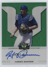 2017 Leaf Valiant Draft Green 40/99 Hagen Danner #BA-HD1 Auto 0s3