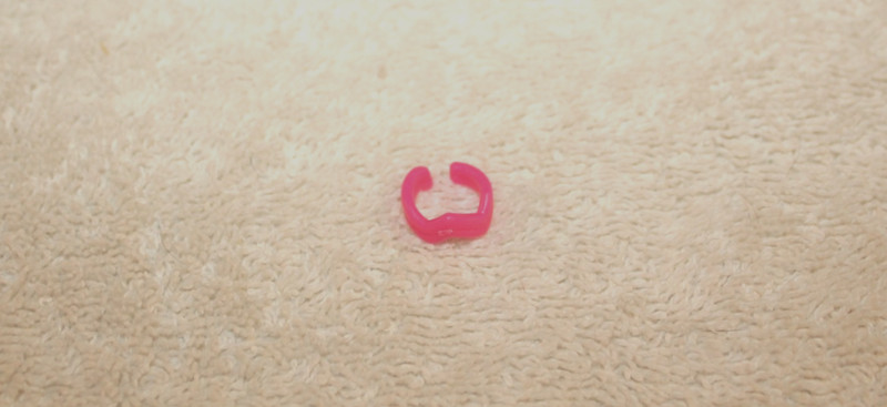 Jem and the Holograms Hasbro Vtg 80's Single Pink Bracelet Dayglo Fuschia Hot