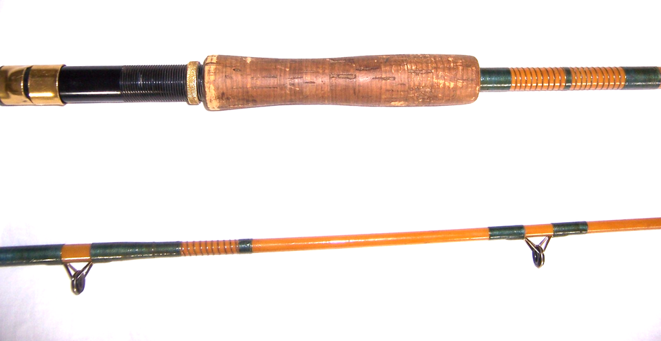 VINTAGE FENWICK FL102-7 GLASS 2 PC FLY ROD 8.5 Ft Stamped To Danny From ...