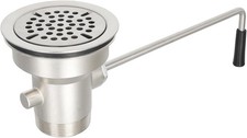 3-1/2 Inch Commercial Sink Drain with Twist Handle Kitchen Sink Opening Waste