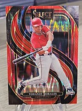Yohandy Morales 2025 Select Premier Level Red Seismic Prizm /149 #166 Nationals