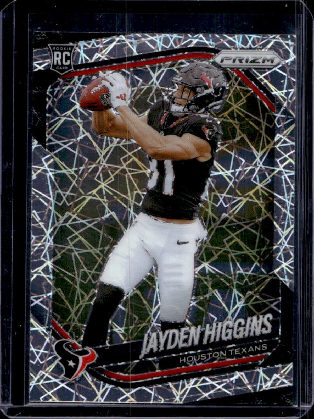 2025 Panini Prizm Jayden Higgins RC Lazer Rookie #376 Texans