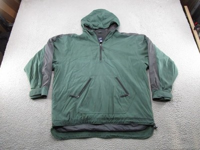VTG Y2K GAP Pullover Jacket Mens Hooded Nylon Outdoor Anorak 90s Size XL